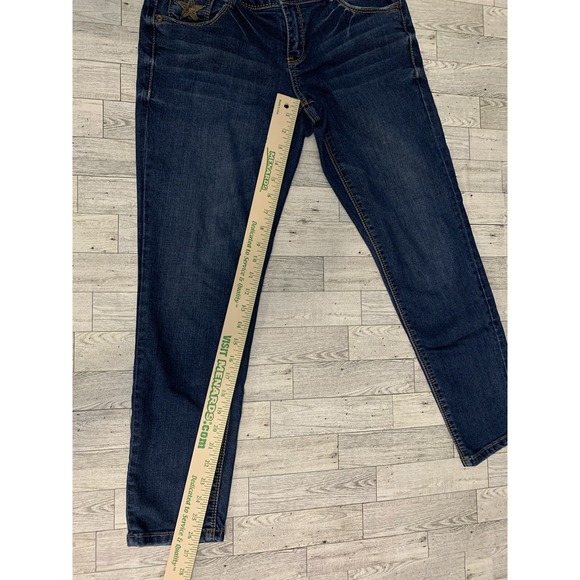 PEOPLES LIBERATION Crop Jeans‎ Size 7/8 Gem Embroidered - Picture 9 of 12